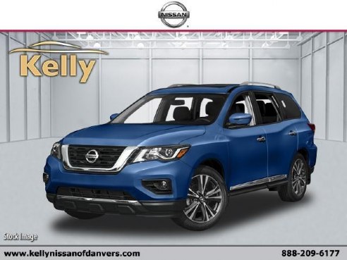 2018 Nissan Pathfinder Platinum Caspian Blue, Beverly, MA