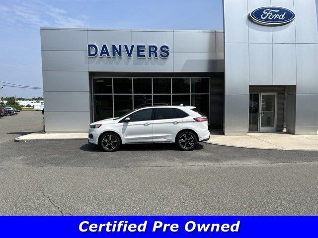 2020 Ford Edge ST Star White Metallic Tri-Coat, Danvers, MA