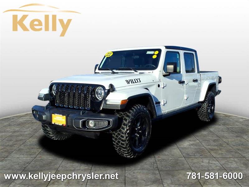 2022 Jeep Gladiator Willys 4x4 Bright White Clearcoat, Lynnfield, MA