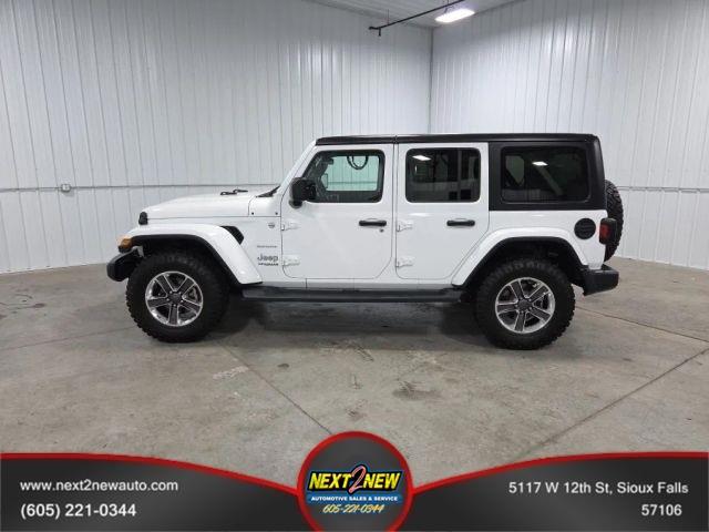 2019 Jeep Wrangler Sahara Sport Utility 4D White, Sioux Falls, SD