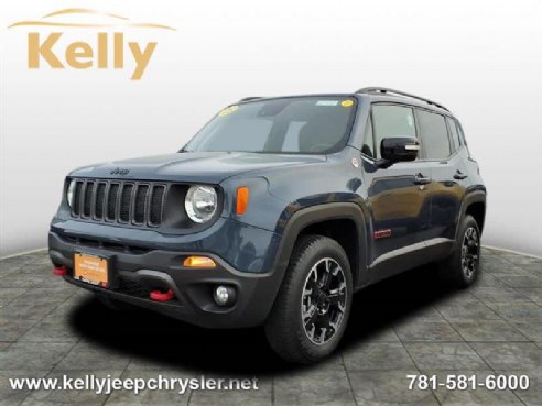 2023 Jeep Renegade Trailhawk Slate Blue Pearlcoat, Lynnfield, MA