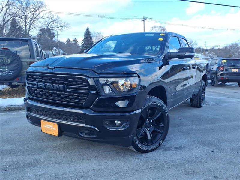 2022 Ram 1500 Big Horn 4x4 Quad Cab 64 Box Diamond Black Crystal Pearlcoat, Lynnfield, MA